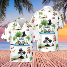 Corgi Chill Vibe Cute Dog Aloha Summer Hawaiian Shirt