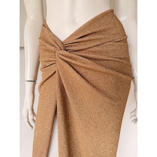 Devon Windsor the Gwen Skirt NWT $180 sz XS/S Gold glitter resort cruise - Picture 5 of 7