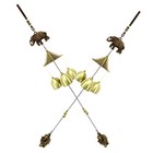  2 Pcs Hanging Elephant Ornament Wind Chimes Outdoor Home Decoration