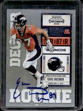 2010 Panini Playoff Contenders Eric Decker Rookie RC Auto #214b Broncos