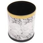  Marbling Trash Can Waste Bin Plastic Waste Paper Basket Bathroom Waste Bin