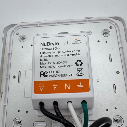 NuBryte Lucis Smart Home Light Switch Controller Dimmer No Hub Required - Picture 3 of 3