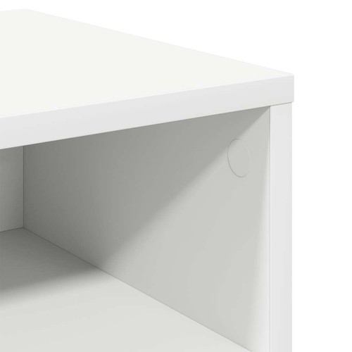 Comodini Bianchi 2 pz 40x30x30 cm Legno Ingegnerizzato - Foto 7 di 8