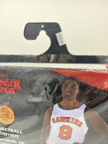 Netflix Stranger Things Basketball Costume Hawkins High School #8 Adult XXL PLUS - Picture 2 of 7