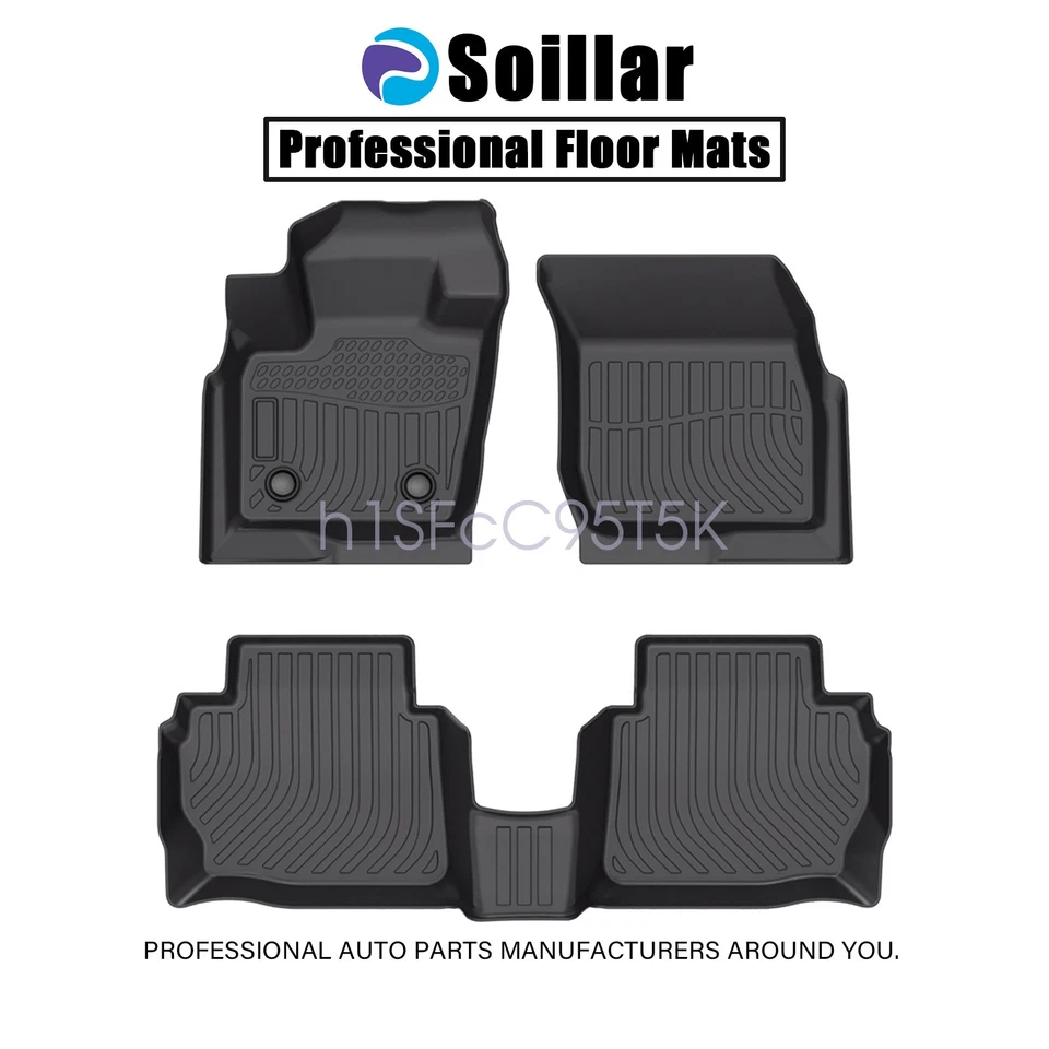 Tapetes forros delanteros y traseros de TPE 3 piezas para Ford Fusion 2013-2016 para todo tipo de clima Foto 2 de 4