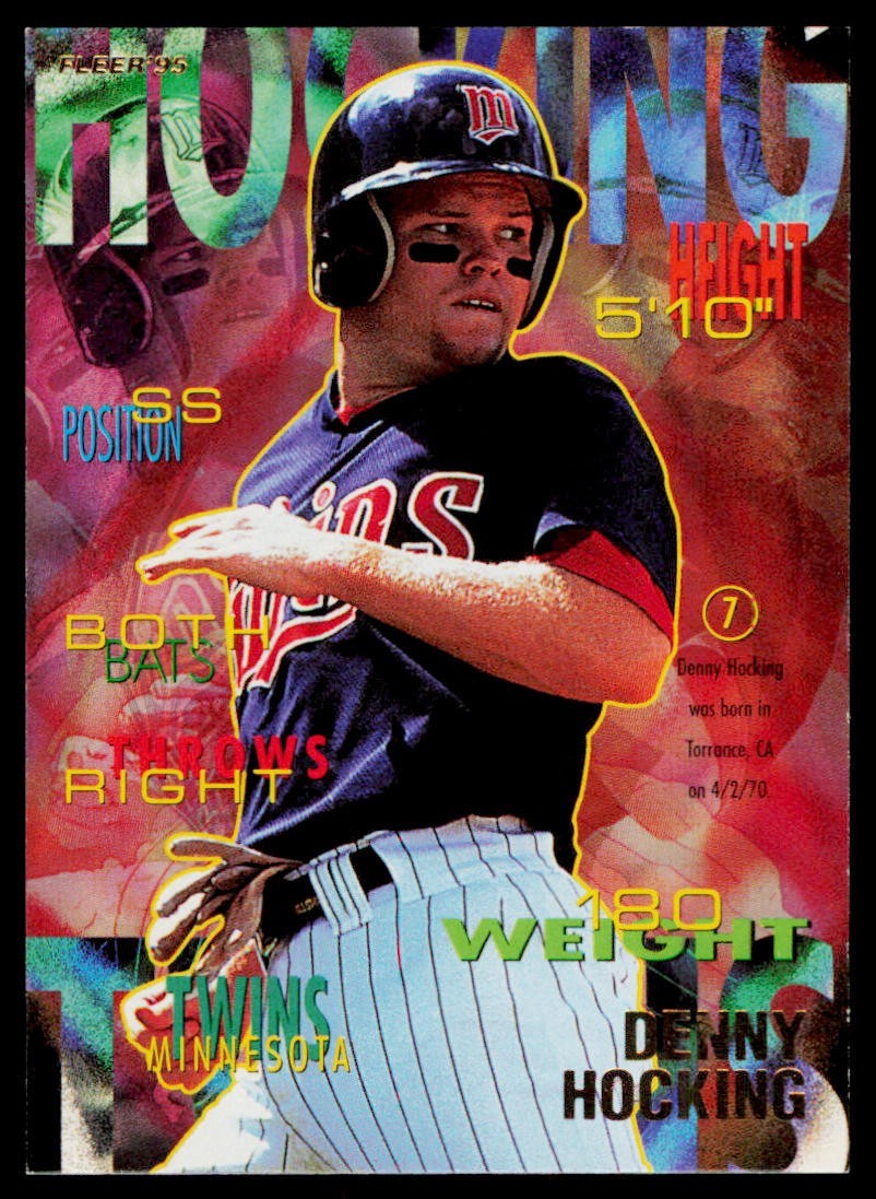 1995 Fleer #205 Denny Hocking Minnesota Twins
