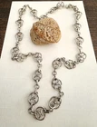 Ilias Lalaounis Sterling Silver 925 Knots & Rings Necklace. Greek Antiquity.