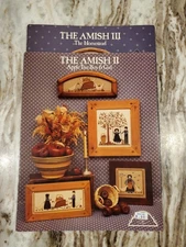 Lot Of 2 Homespun Elegance Cross Stitch Pattern Leaflets Amish II And Amish III