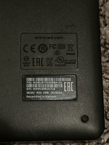 Western Digital WD Elements Portable 3TB External Hard Drive WDBU6Y0030BBK-0A - Afbeelding 4 van 5