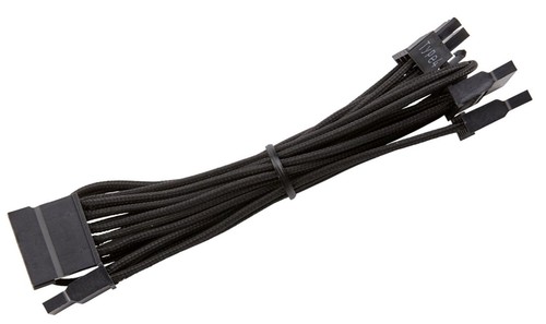 Corsair CP-8920186 Premium Individually Sleeved SATA Cable ~ Type 4 PSUs ~ Black - Picture 2 of 7