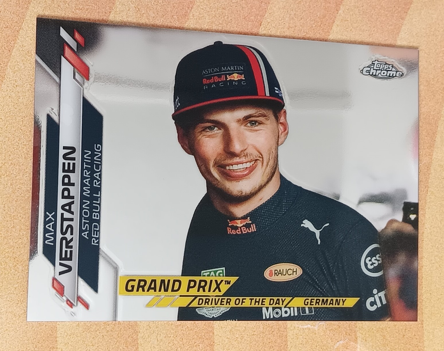 2020 Max Verstappen Topps Chrome Driver Of The Day Card #164