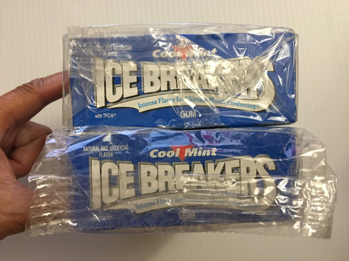 ICE BREAKERS Cool Mint Chewing Gum Candy 12/15 Sticks (180 Pieces) 2 Packages - Picture 7 of 15