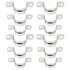 36pcs Edelstahl Sanitär -Sattelklammern U -förmige Sattelklemmen