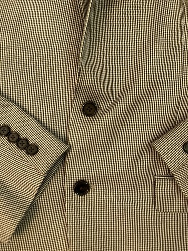 Lauren Ralph Lauren Herren Gr. 42R Hahnentritt Schwarz Weiß Blazer Sport Mantel - Bild 6 von 9