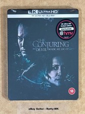 THE CONJURING: THE DEVIL MADE ME DO IT - UK EXCLUSIVE 4K + BLU RAY STEELBOOK NEW