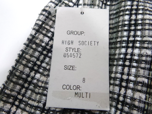 Due Per Due-Womens Knit Skirt-Size 8 (30" Waist x 25" Length) Gray-NEW w/Tags - Picture 5 of 8