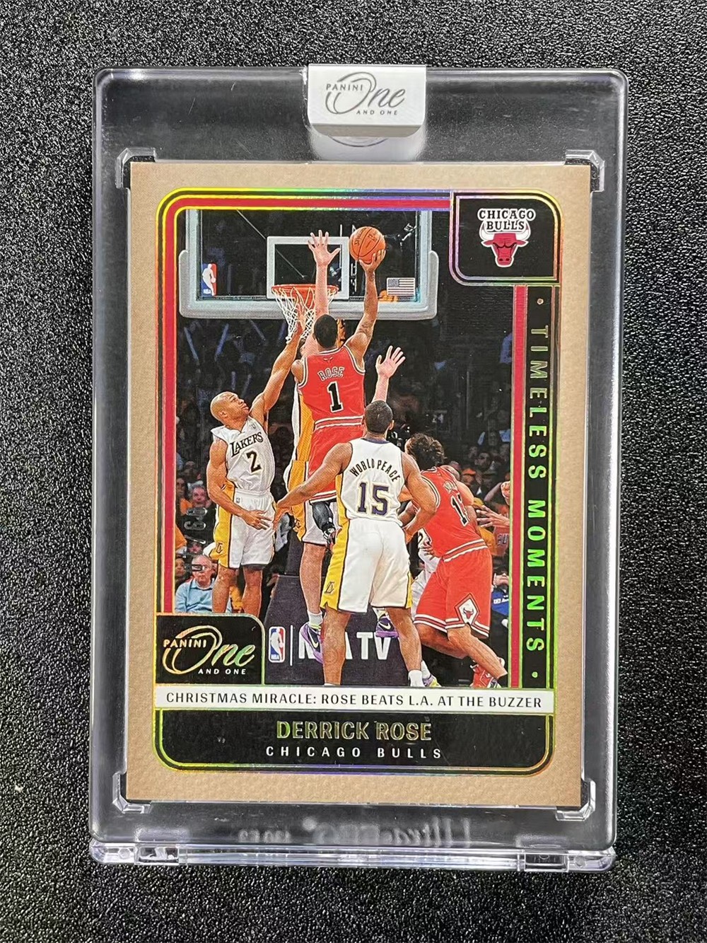 2024-25 Panini One And One Derrick Rose Timeless Moments Gold /10