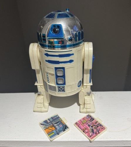 STARWARS VINTAGE FIGURINE ROBOT R2D2 SILVER METTALLIC COLLECTOR