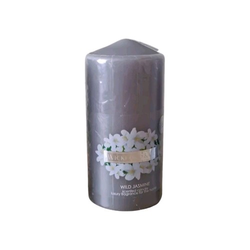 WICKFORD & CO Scented Pillar Candle WILD JASMINE 35 Hrs Burn Time - Picture 7 of 24