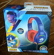 Sonic The Hedgehog RGB Light Gaming Headset with Communication Mic GAM84211-BLU
