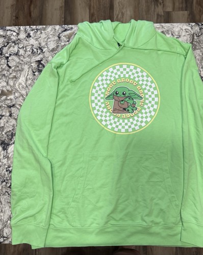 Star Wars, The Mandalorian: "Grogu" Hoodie, Size Womens 2XL, Color Green - Picture 8 of 9