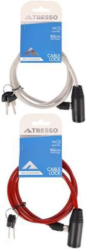 Tresso Bike Cable Lock, 1 Meter Length, Assorted - Picture 3 of 4