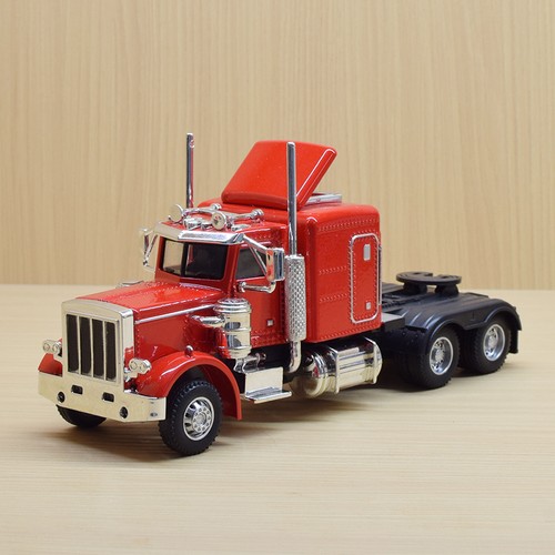1/50 Peterbilt Truck & Trailer Die-Cast Model, Red, Heavy Haul - Picture 2 of 7