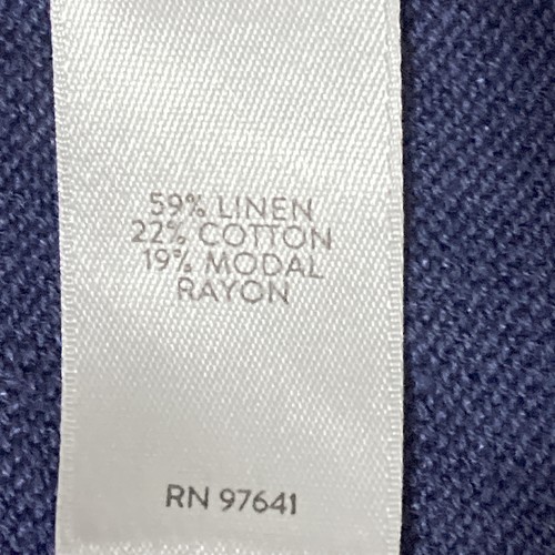 JJill Leinenmischung vorne offen blau Cardigan Oberteil Damen Größe Large L - Bild 4 von 5