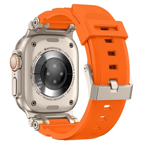 Correa de silicona + metal de lujo para Apple Watch 10 9 8 7 6 Ultra 2 1 42/46/49 mm - Imagen 30 de 104