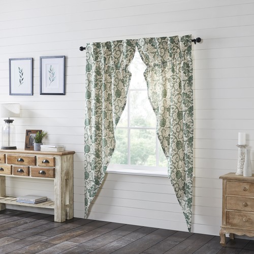 Panels Dorset Green Floral Prairie Long Farmhouse 84x36x18 Set of 2 VHC Brands - Picture 6 of 9