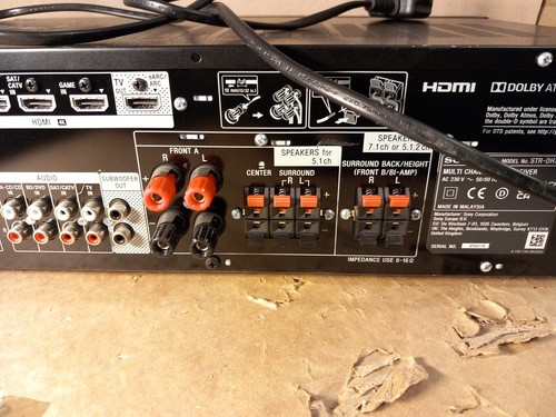 SONY STR-DH790 7.2-channel 1015W AV Receiver HDMI Bluetooth from MALASIA, READ - Picture 9 of 10
