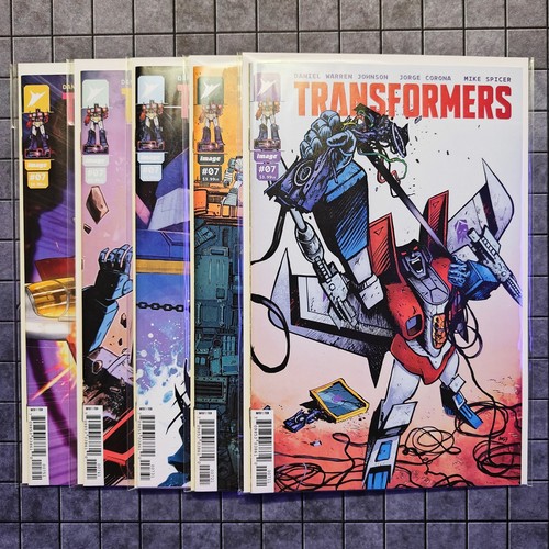 Transformers #7 [A, B, C-1:10, D-1:25, E-1:50) - 1st Print Variant Set - NEW NM