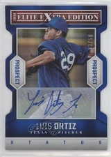 2014 Elite Extra Edition Status Blue Die-Cut Signatures /50 Luis Ortiz #30 Auto