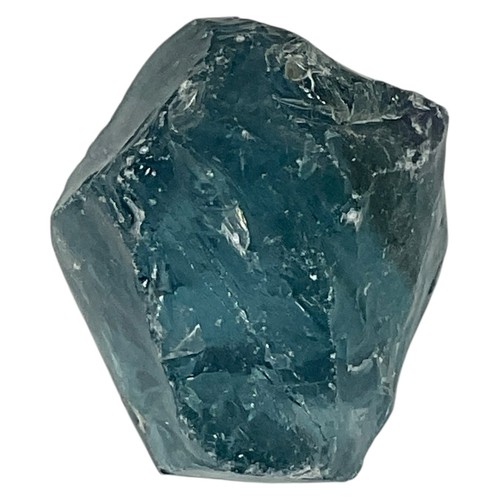 Federal Blue Art Glass Cullet Glowing Manganese Slag Glass #5GL245 - Picture 6 of 8