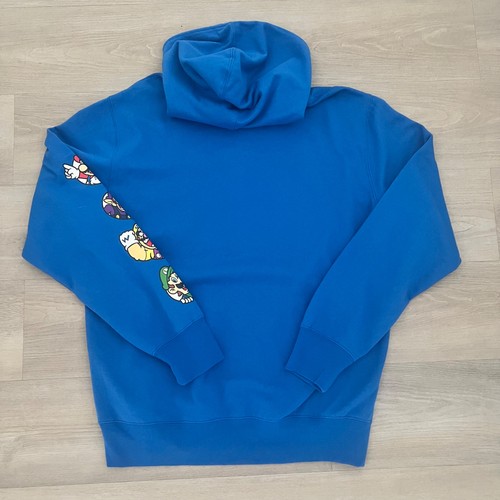 Nintendo Super Mario Bros. Hombres Gráfico Sudadera con Capucha Azul Talla Mediana Jugador - Imagen 2 de 7