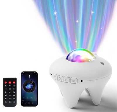 Galaxy Projector with Moon,Northern Galaxy Light Aurora Star Projector with B...