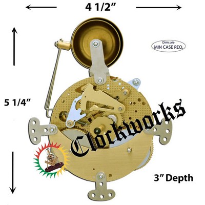 130-080 Hermle Clock Movement