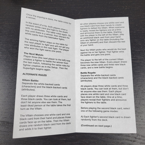 SuperFight The Card Game of Absurd Arguments 2015 500 Card Complete Skybound - Picture 10 of 13
