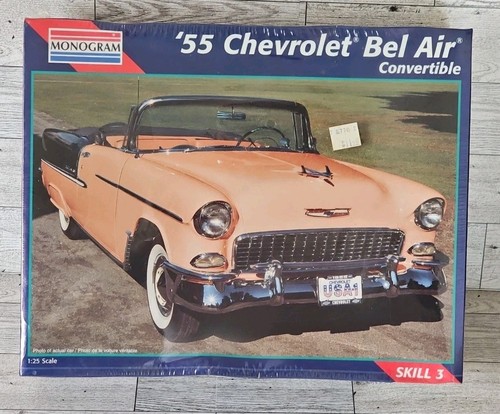 Revell Monogram '55 1955 Chevrolet Bel Air Convertible 1995 1:25 Model Kit #2462