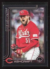 2025 Topps Series 2 #626 Graham Ashcraft Black /74 Reds
