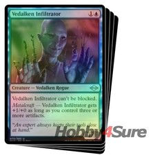 Foil Vedalken Infiltrator X4 M/NM Magic: The Gathering MTG Modern Horizons 2