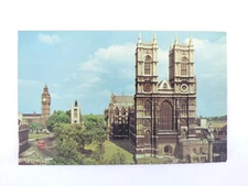 VTG Postcard Westminster Abbey Big Ben C11804 Unposted Standard