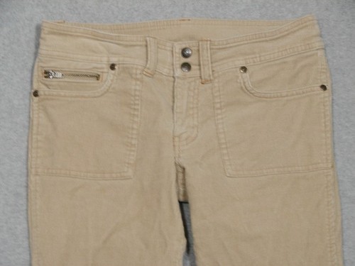 OA01457 ***ABERCROMBIE*** JEANS SVASATI DONNA SOTTILE BALENA VELLUTO A COSTE GIOVANI tg14 BEIGE - Foto 4 di 5