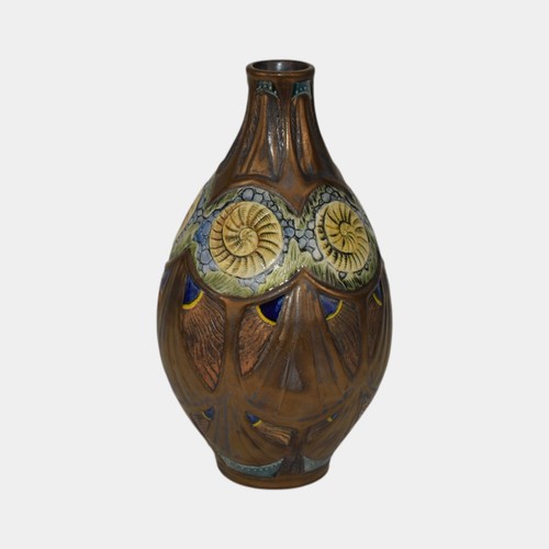 Calmwater Designs Stephanie Young Studio Art Pottery Ammonite Study Shell Vase - Picture 2 of 6