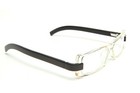 Gold & Wood Clear Eyeglass Frames
