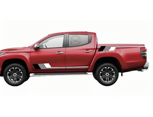 Racing Stripe Graphics Car Sticker For Isuzu D-max Trunk Side Door Decals Vinyl - Foto 2 di 9