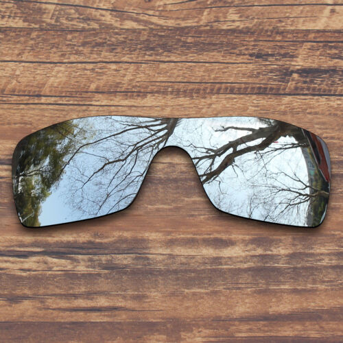 Lentes de repuesto polarizadas KEYTO para Oakley Batwolf negras cromadas y plateadas - Imagen 3 de 3