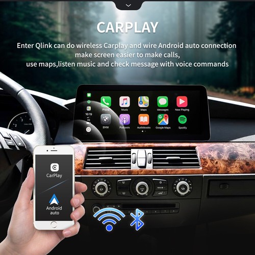 12.3'' Android 4G Autoradio CarPlay DAB+ 128GB GPS Navi für BMW 5er E60 E61 CIC - Bild 5 von 15
