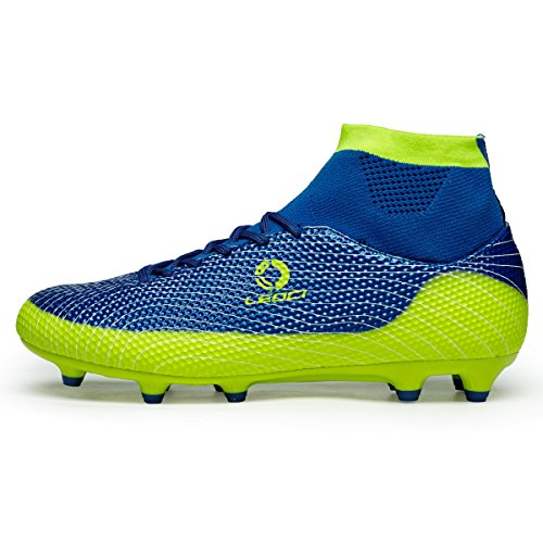 LEOCI Performance Men's Soccer scarpe Outdoor Soccer Cleat 7.5 DM US, blu LEOCI Performance Men's Soccer scarpe Outdoor Soccer Cleat 7.5 DM US, blu
