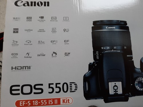 Boxed Canon EOS 550D 18.0MP Digital Camera + Canon EF-S 18-55mm IS II Lens - Picture 16 of 16